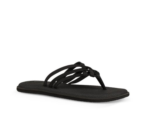 Tong Sanuk Yoga Salty Femme - Noir SRQHML104